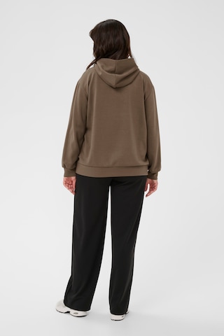 KAFFE CURVE Sweatshirt 'KCannita' in Brown