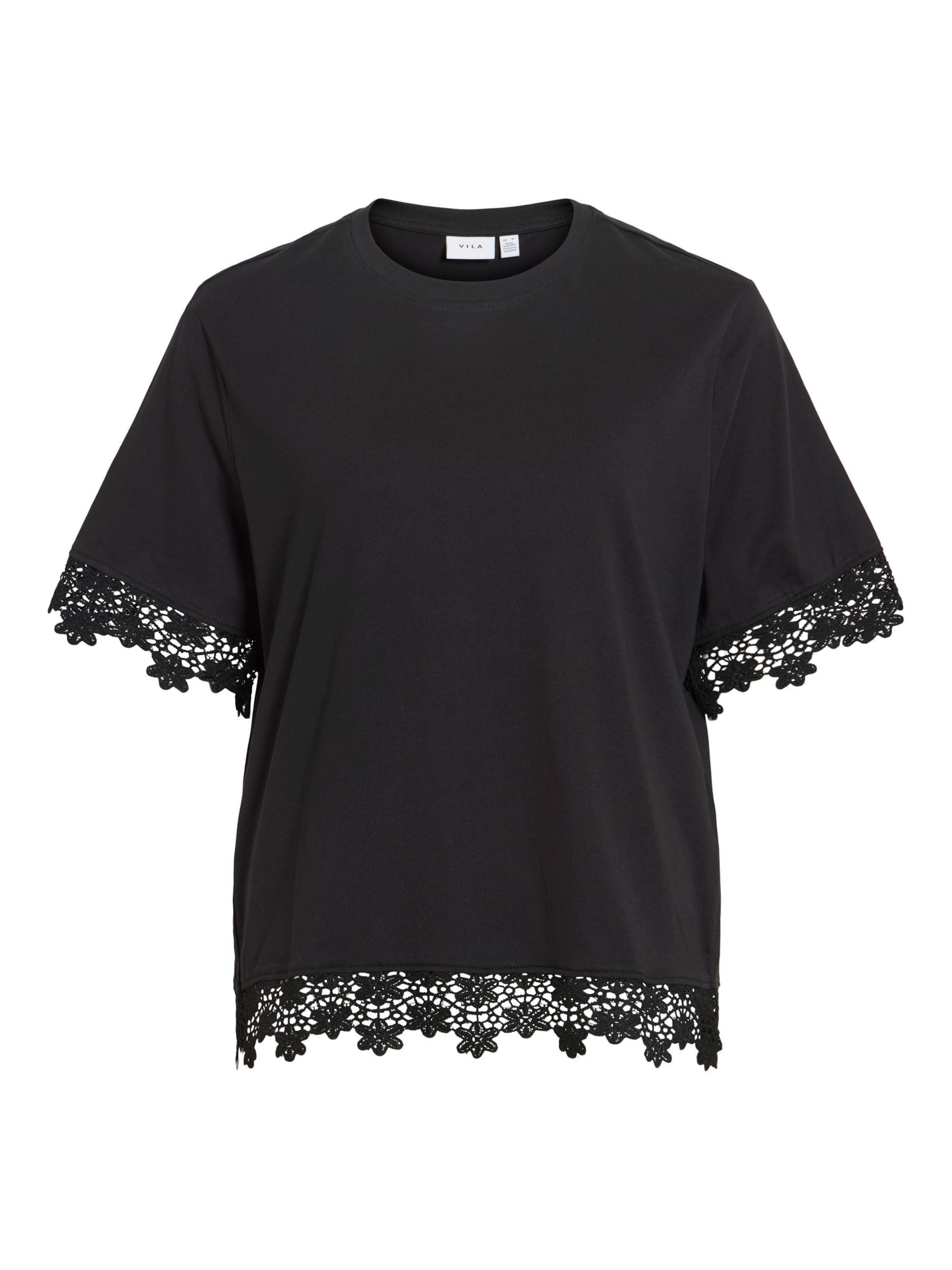 T-shirt 'VIVora' VILA en noir : devant