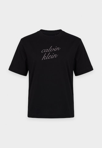 Calvin Klein Jeans Тениска в черно: отпред