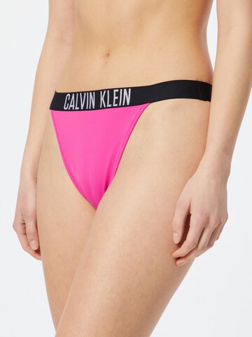 Calvin Klein Swimwear Σλιπ μπικίνι σε ροζ: μπροστά