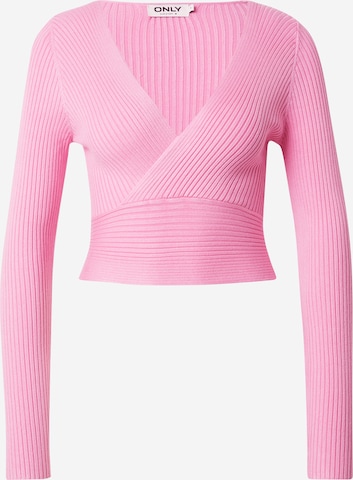 ONLY Pullover 'ONLHONOR' in Pink: Vorderseite