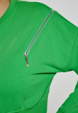 Sweat-shirt myMo ROCKS en vert