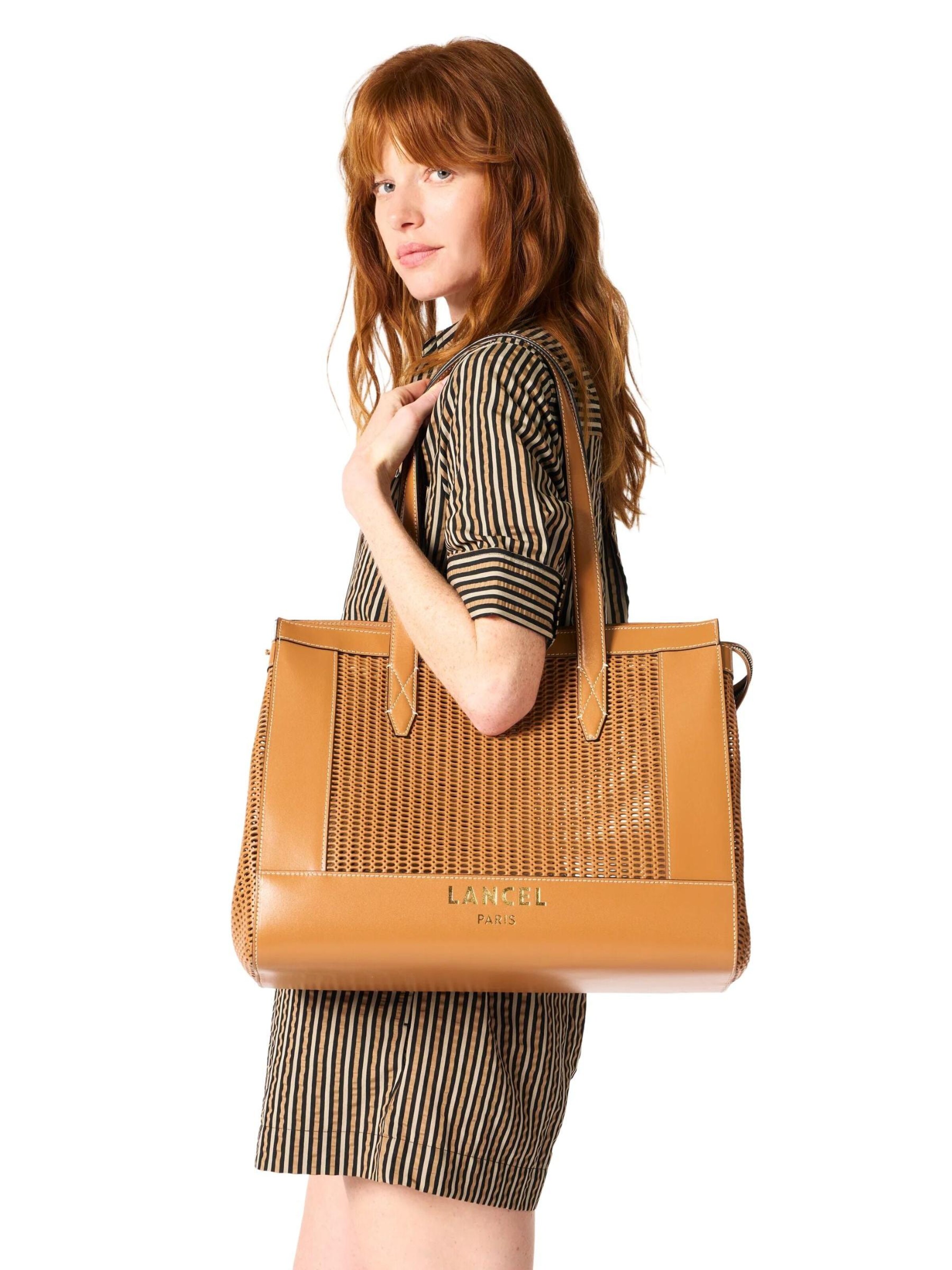 Lancel Shopper 'Shopping L Jour Animation Ajouree Camel Femme' in Bruin