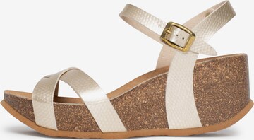 Bayton Sandalen met riem 'Venus' in Beige: voorkant