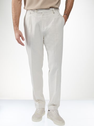 ABOUT YOU x Kevin Trapp Regular Pleated Pants 'Jan' in Beige: front