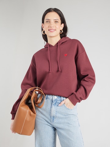 PIECES Свитшот 'PCCHILLI' в Красный: спереди