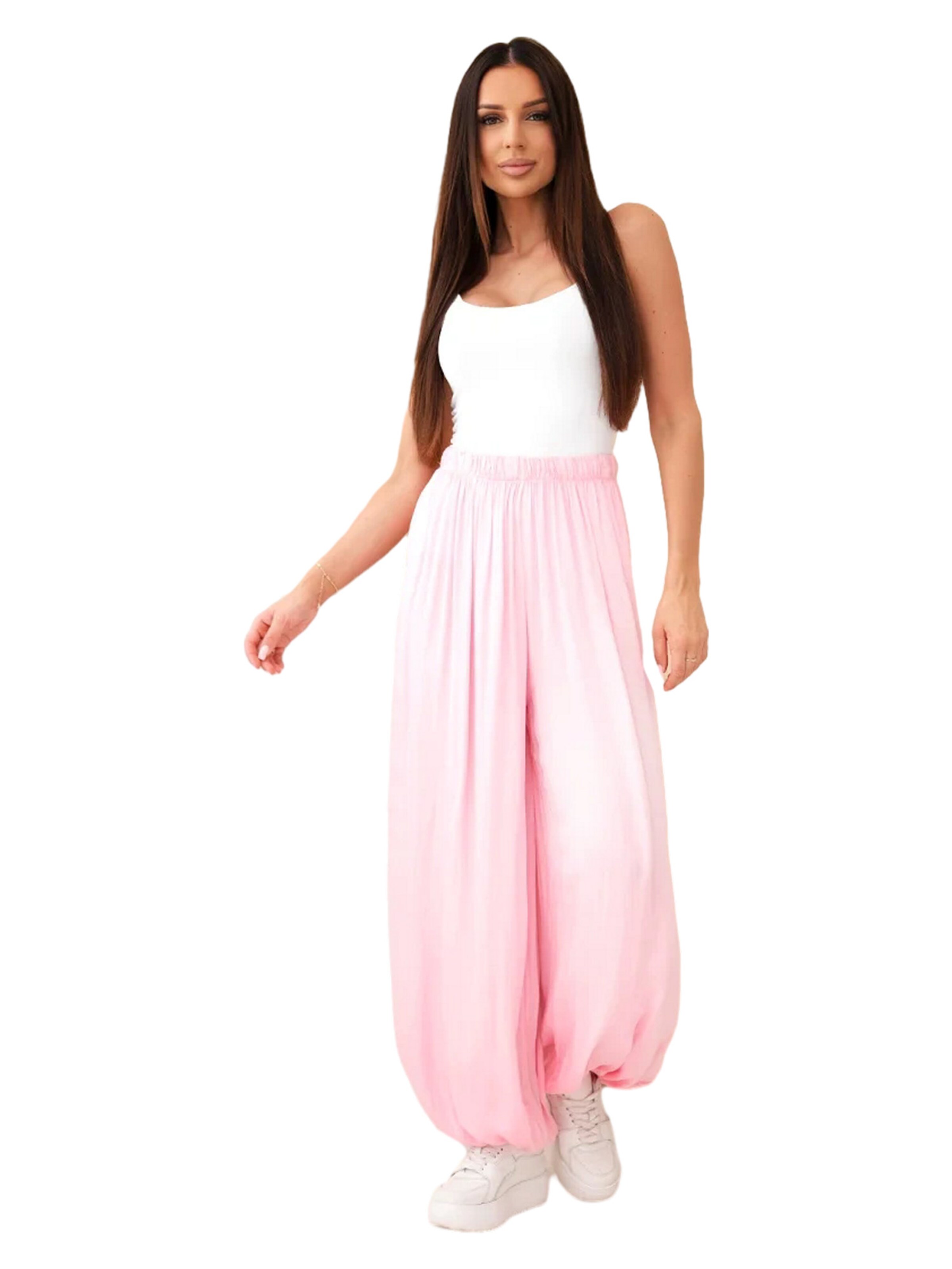 Lumera Kalhoty – pink: přední strana