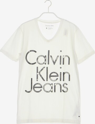 Calvin Klein Jeans Shirt in S in White: front