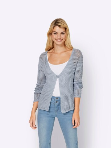 Cardigan heine en bleu : devant