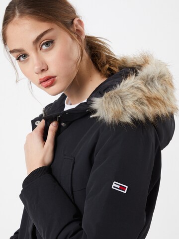 juoda Tommy Jeans Žieminė parka