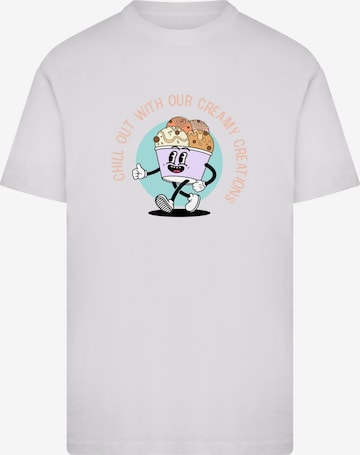 Maglietta 'Chill Out' di Merchcode in bianco: frontale