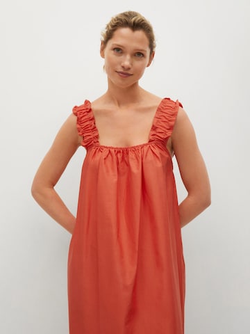 MANGO Letné šaty 'Delos' - Červená