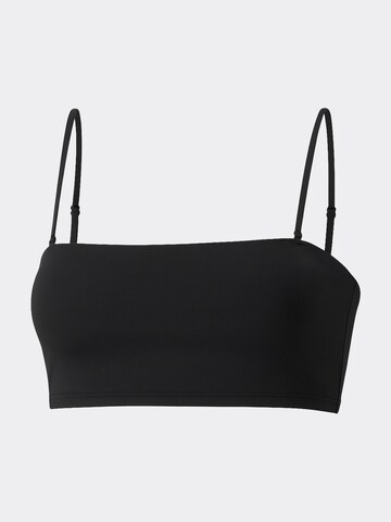 MYLILY Bandeau Bikini Top 'Bandeau Bikini Oberteil' in Black: front