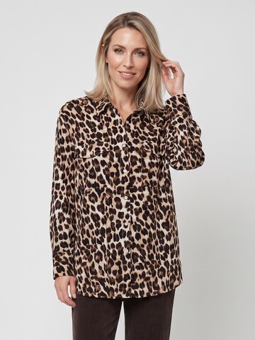 Olsen Bluse in Braun: Vorderseite