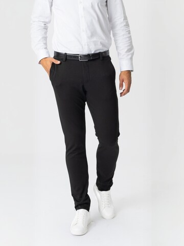 TEESHOPPEN Regular Trousers ' Performance ' in Black: front