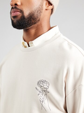 JACK & JONES Sweatshirt 'JJMYSTIC' in Beige