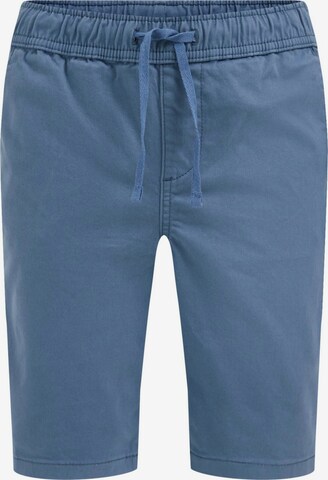 Pantalon WE Fashion en bleu : devant