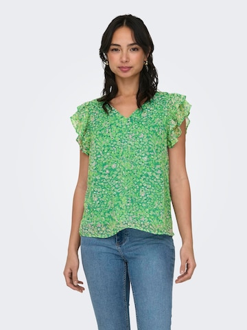 ONLY Blouse 'JOSEFINA' in Groen: voorkant