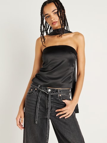 Gina Tricot Top | črna barva