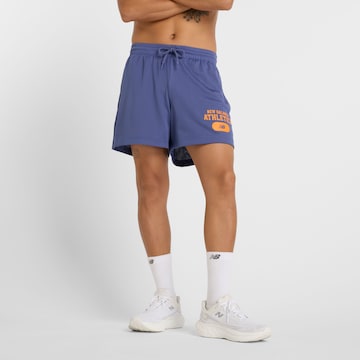 new balance Loose fit Trousers 'Heritage' in Blue: front