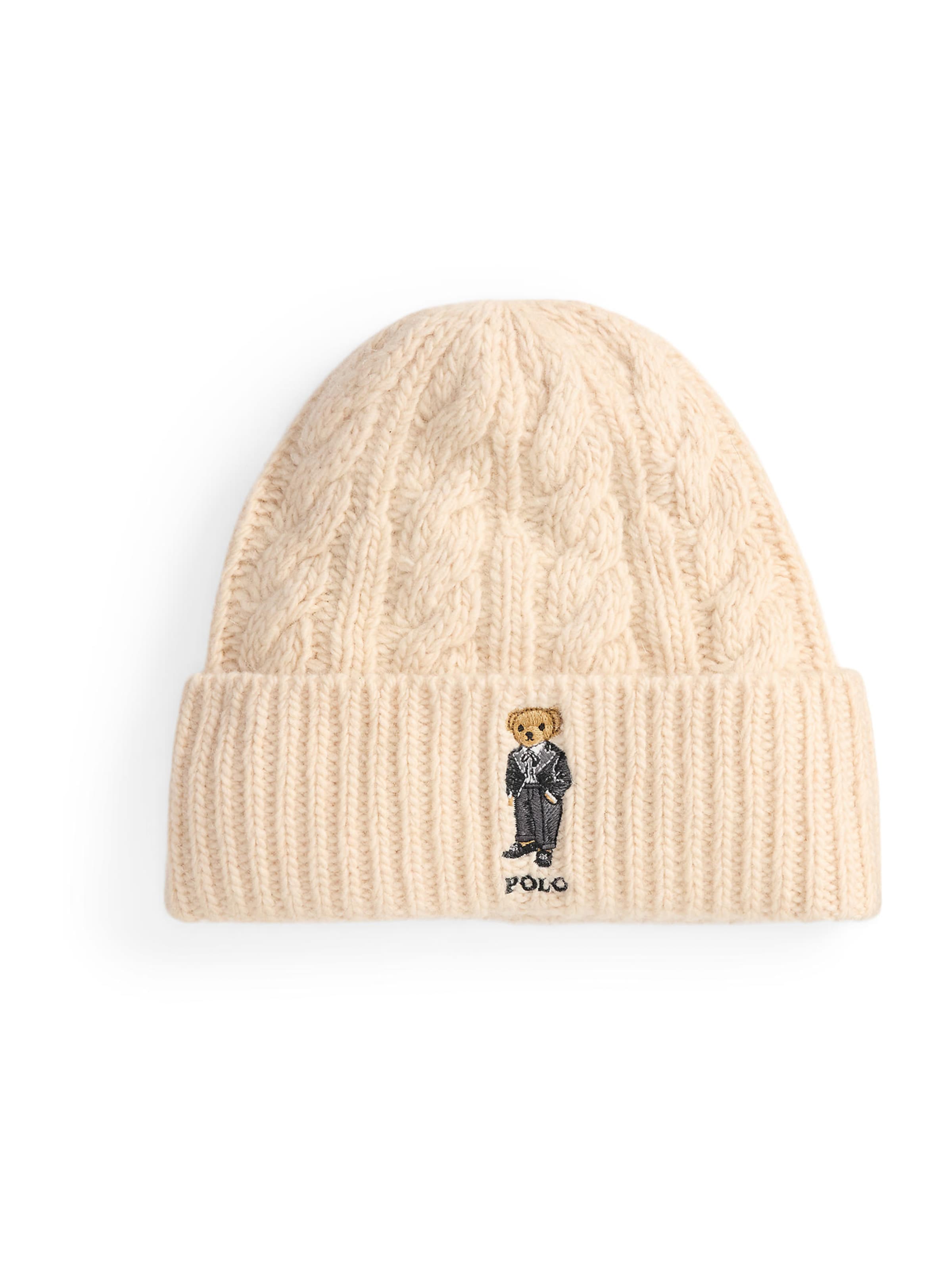 Polo Ralph Lauren Шапка в бежово: отпред