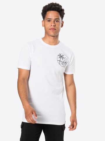 Denim Project Shirt 'Summer' in Wit: voorkant