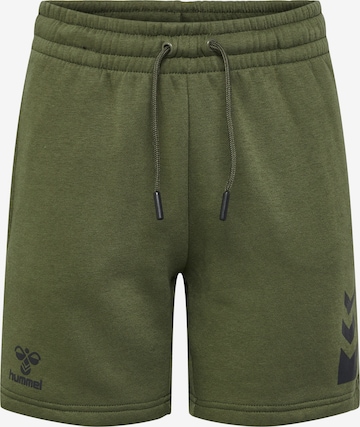 Hummel Regular Workout Pants 'ACTIVE' in Green: front