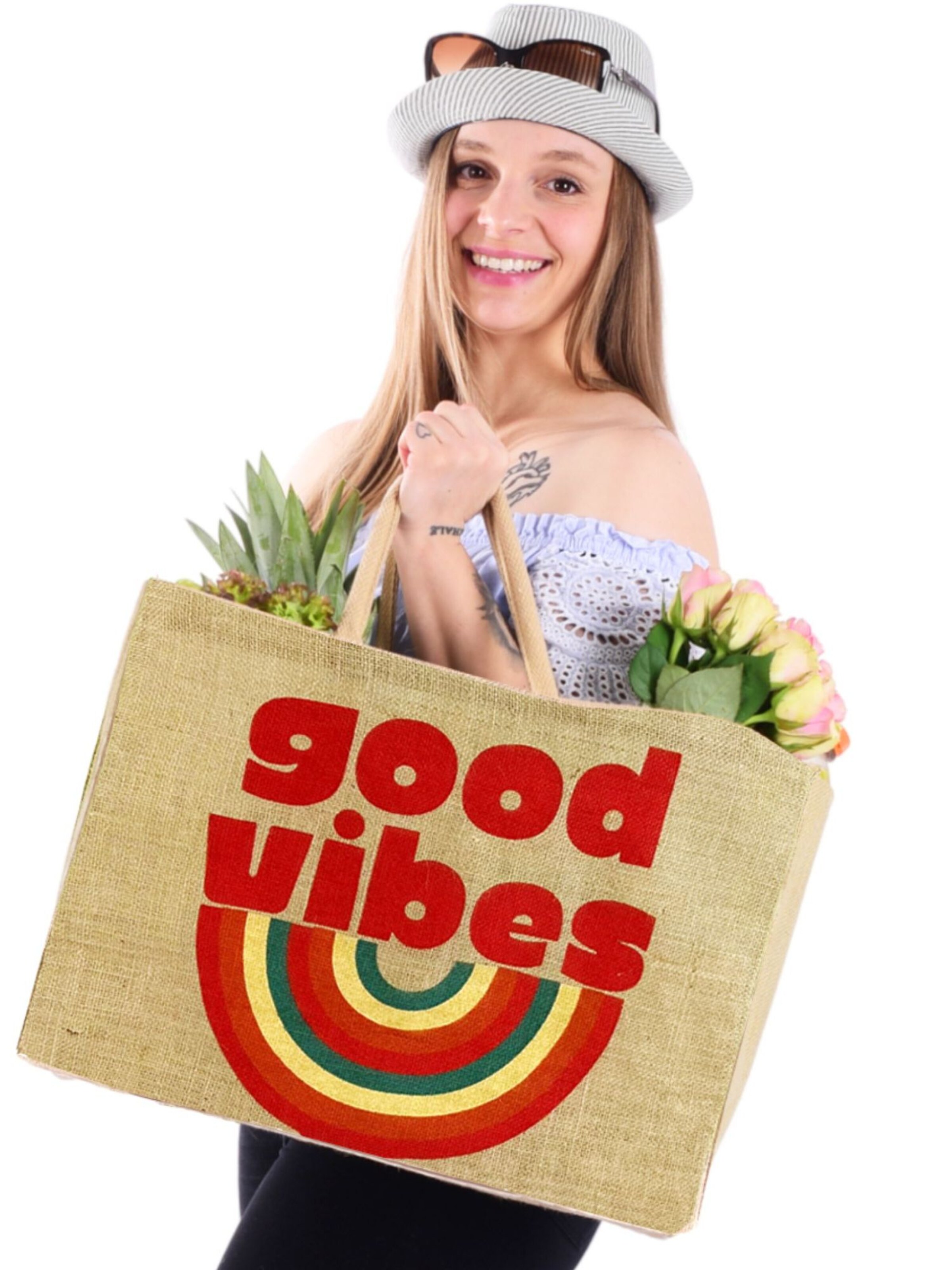 DOMELO Beach Bag 'Domelo' in Beige