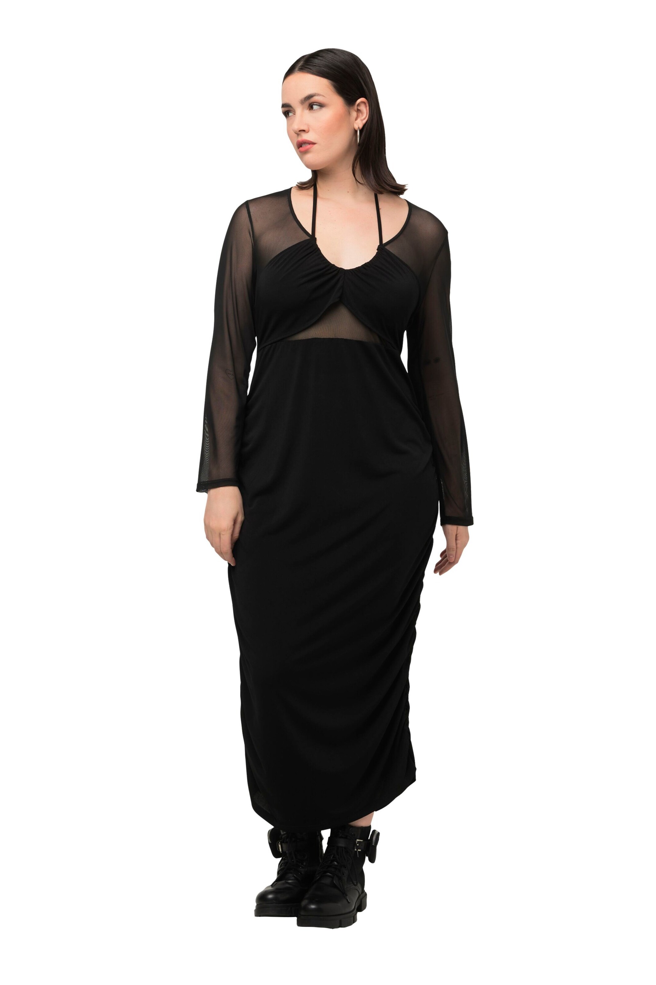 Ulla Popken Dress in Black: front