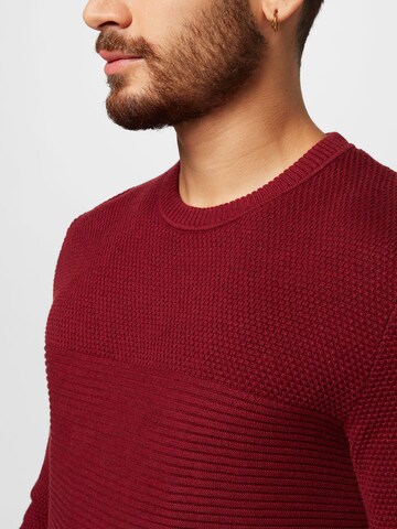 TOM TAILOR Sweater in Red