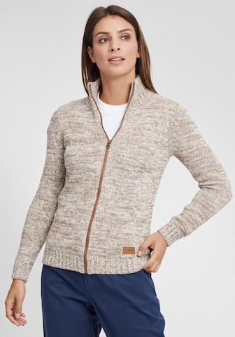 Oxmo Gebreid vest 'Phenix' in Beige: voorkant