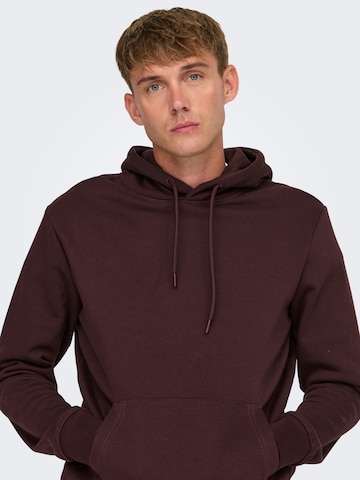 Only & Sons Sweatshirt 'ONSCONNOR' in Rot