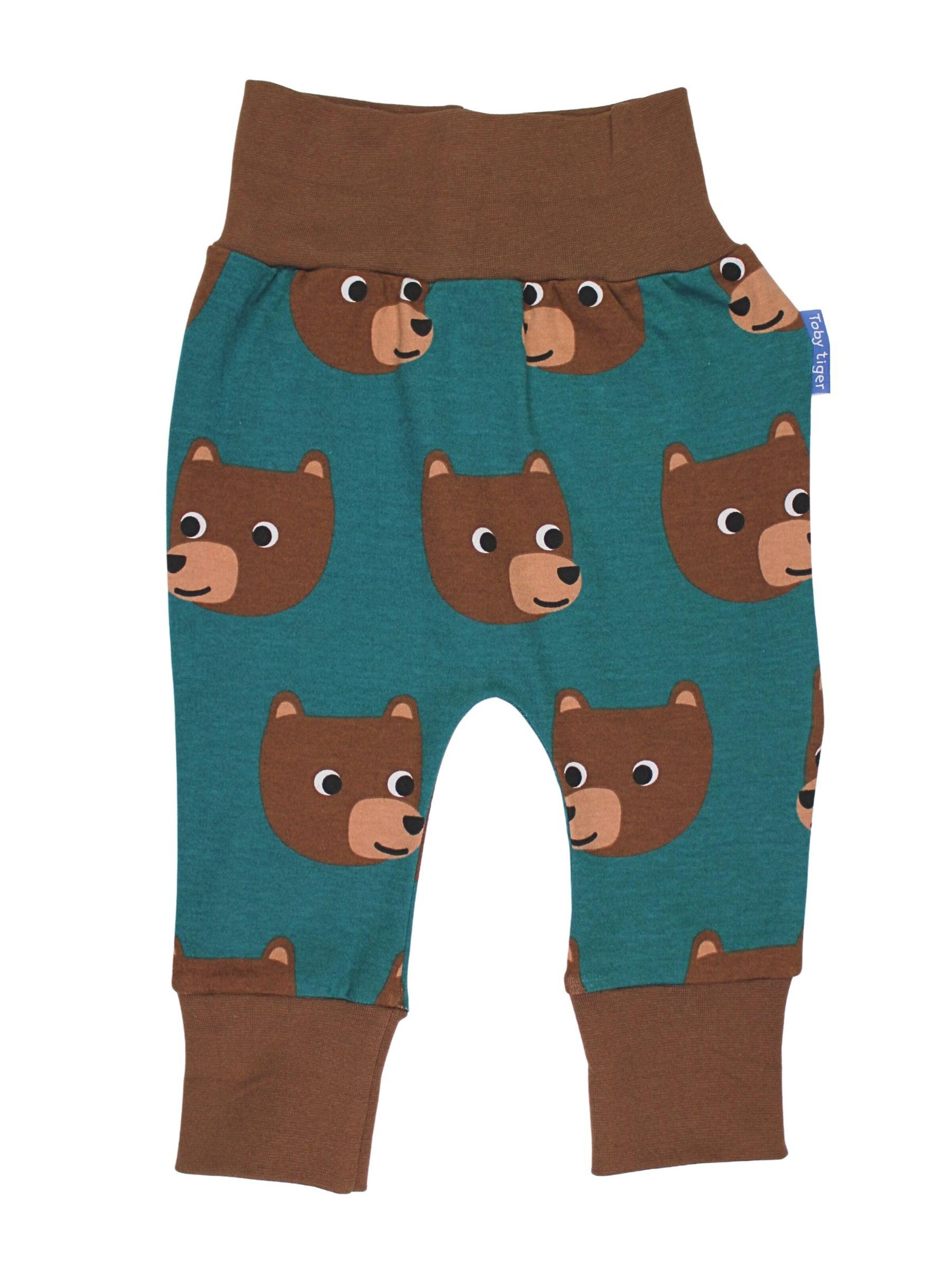 Toby Tiger Loose fit Pants 'Bären' in Blue: front