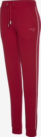 KangaROOS Tapered Pajama Pants in Red