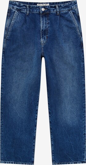 Pull&Bear Pressveckade jeans i blå denim, Produktvy