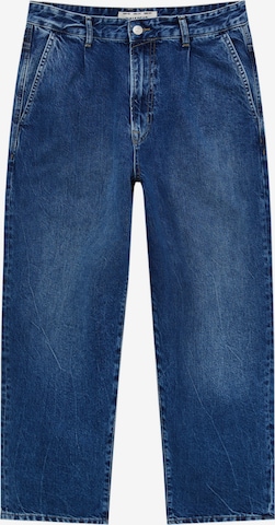 Loosefit Jean à pince Pull&Bear en bleu : devant