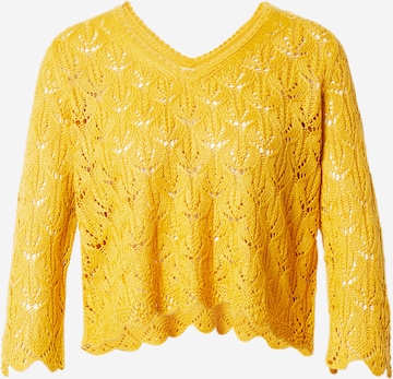JDY Sweater 'SUN' in Yellow: front