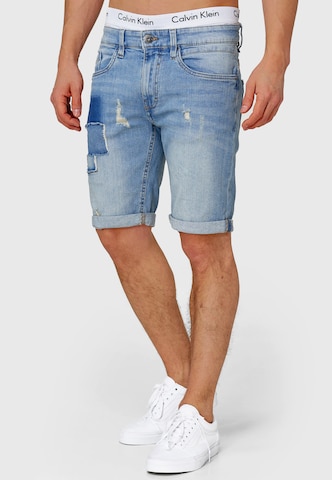 INDICODE JEANS Regular Jeans 'Roberts' in Blauw: voorkant