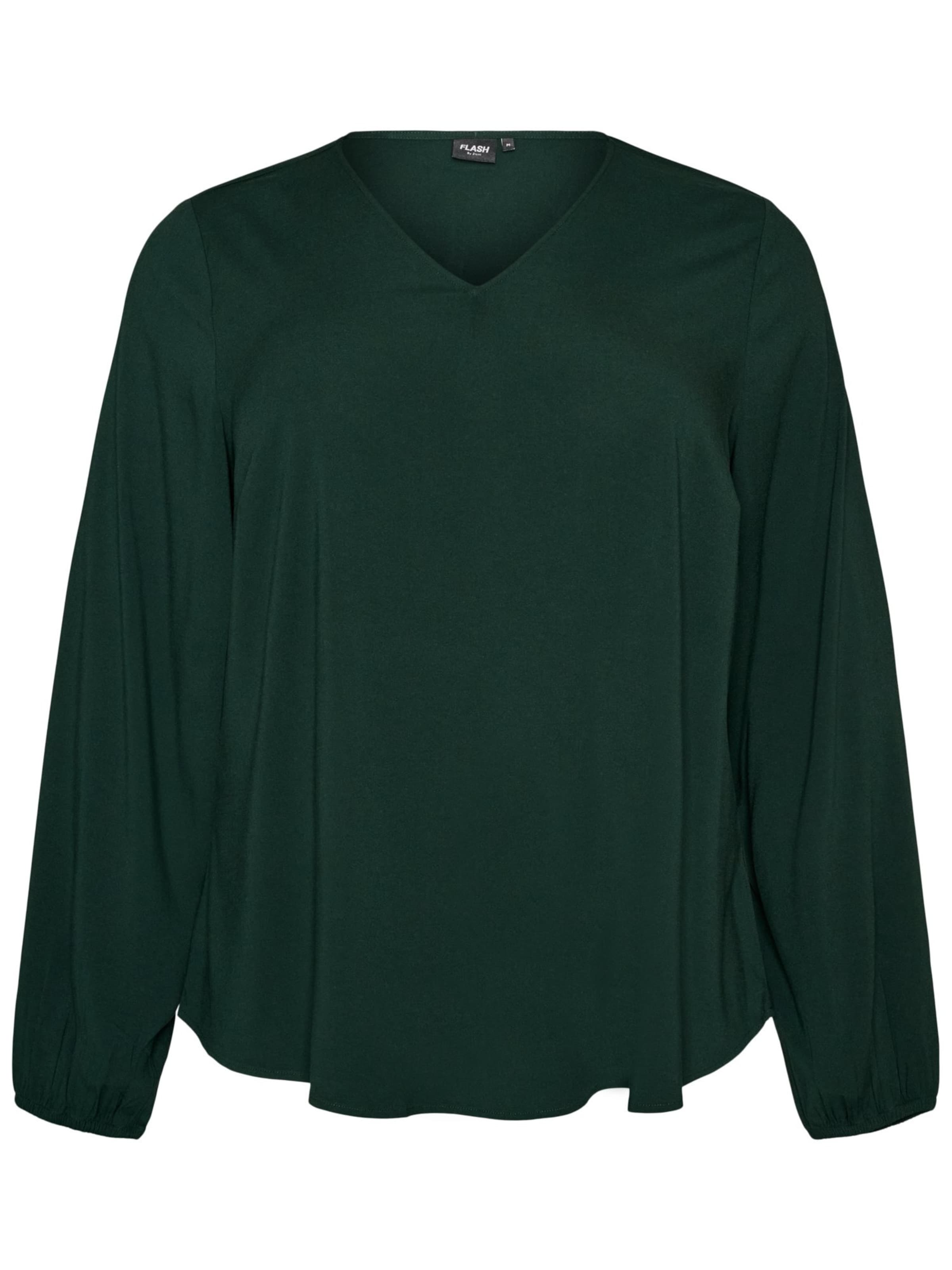 Zizzi Bluza 'LENNI' veličine XL-XXL u tamno zelena, Pregled proizvoda