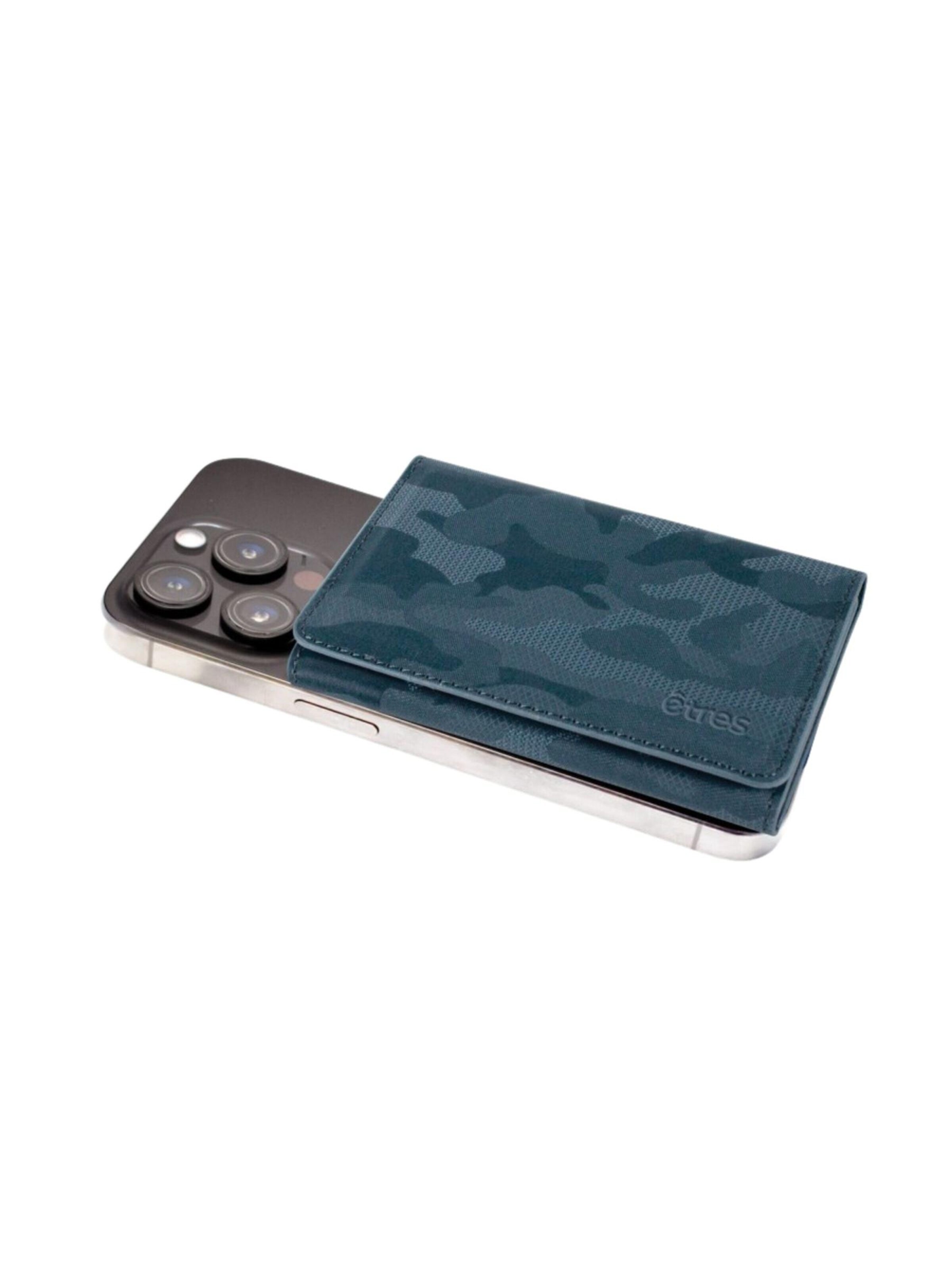 Techmade Wallet 'Etres Smart Wallet - Flach • Camo' in Blue