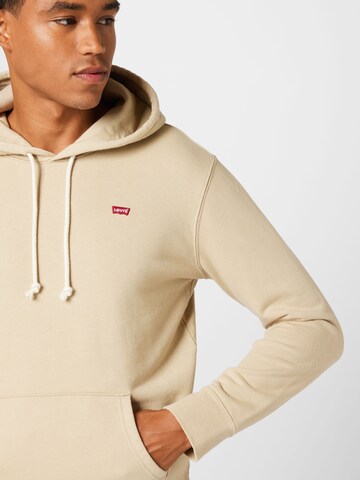 LEVI'S ® Regular Fit Sweatshirt 'Original Housemark Hoodie' in Beige