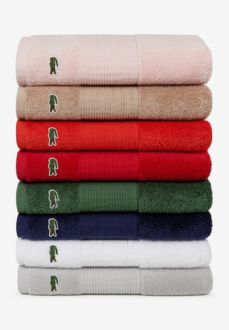 LACOSTE Shower Towel 'LE CROCO' in Red