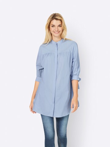 Camicia da donna di heine in blu: frontale