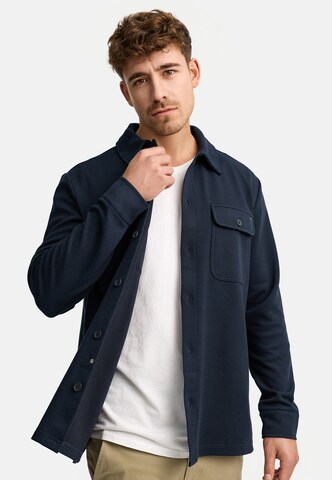 INDICODE JEANS Comfort fit Button Up Shirt 'Nello' in Blue