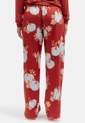 Cyberjammies - Pantalón de pijama 'Pumpkin Spice' en rojo