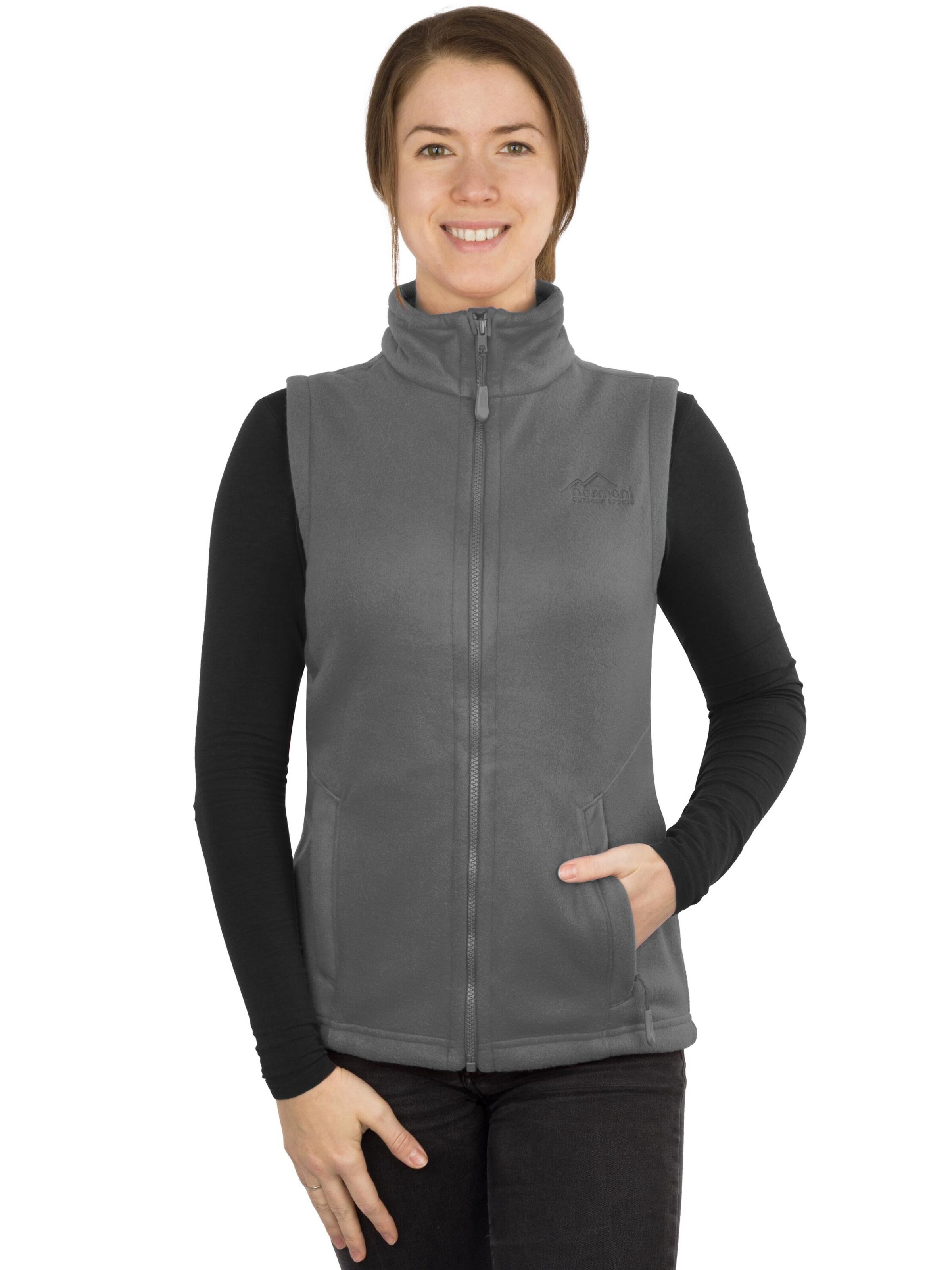 normani Sportweste 'Jovik' in Grau: Vorderseite