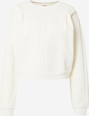HUGO Sweatshirt 'Dalevis' in White: front