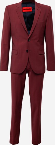 Coupe slim Costume 'Arti Hesten 232X' HUGO en rouge : devant