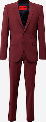 HUGO Red Slimfit Oblek 'Arti Hesten 232X' – červená: přední strana