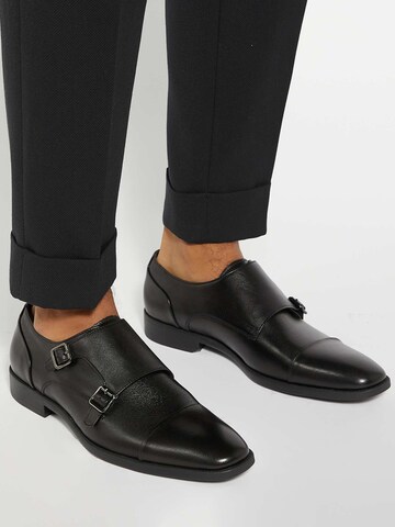 Dune LONDON Slipper 'Ralphie' in Schwarz